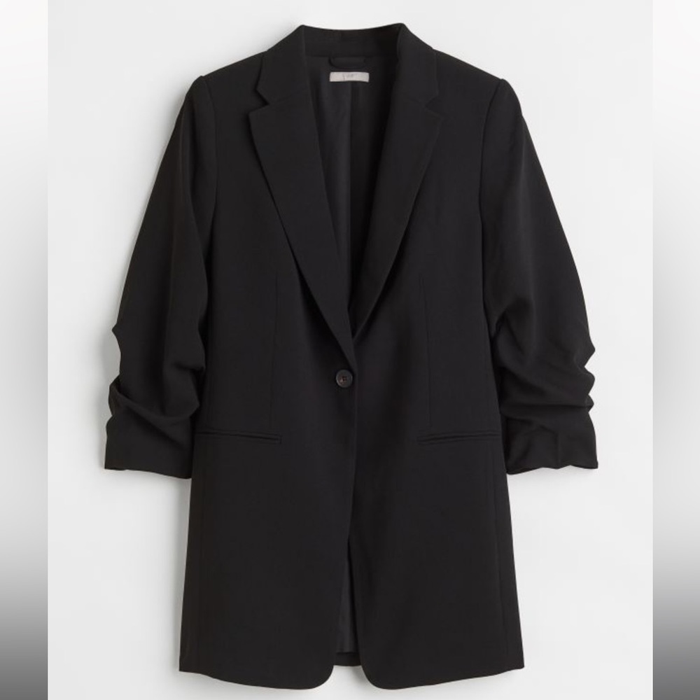 H&M Gathered Sleeve Jacket